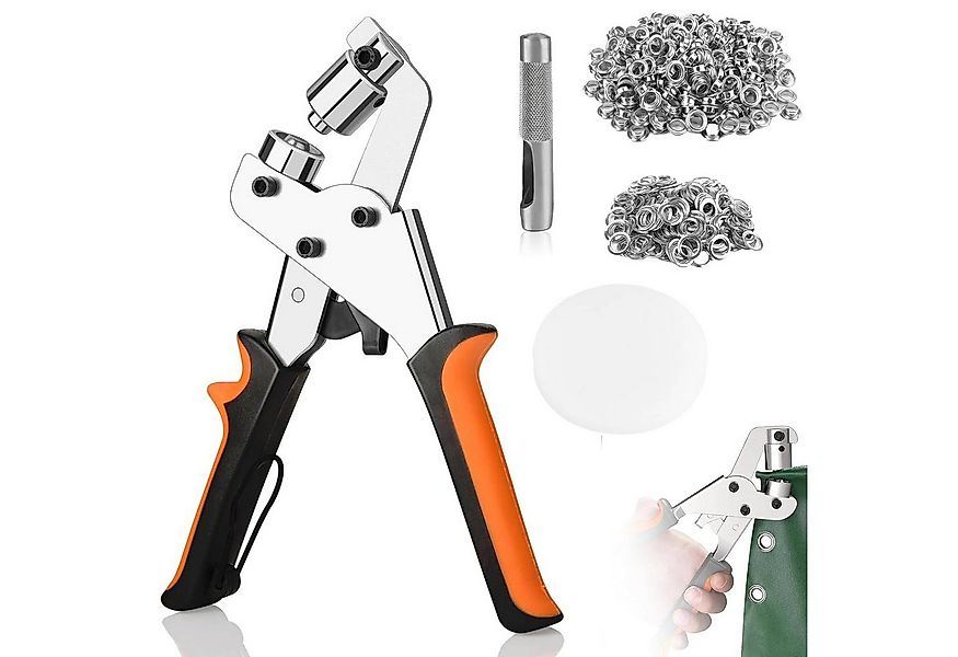 BlingBin Ösenzange Lochzange Set mit 500 Ösen (10mm), Magnetische Ösenpress günstig online kaufen