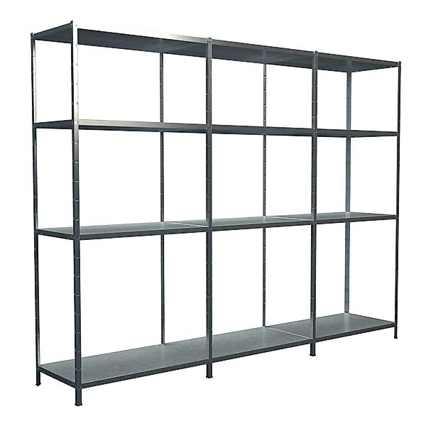 Schulte Steck-Grund- und 2 x Anbauregale 180 cm x 340 cm x 35 cm Verzinkt günstig online kaufen