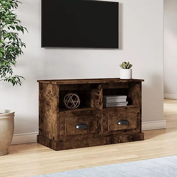 Vidaxl Tv-schrank Räuchereiche 80x35x50 Cm Holzwerkstoff günstig online kaufen