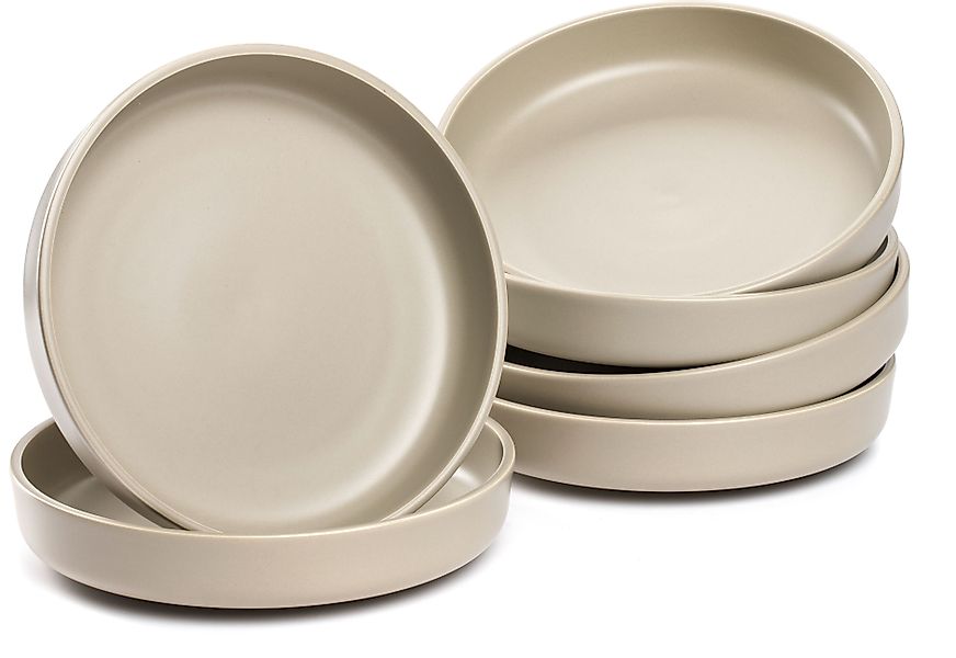 LEONARDO Teller-Set »Suppenteller ROMA, Keramikteller, ca. 20 cm, 6-teilig« günstig online kaufen