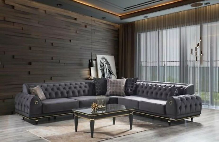 JVmoebel Ecksofa Modernes Sofa L-förmiges Textilsofa Wohnzimmerset Design günstig online kaufen