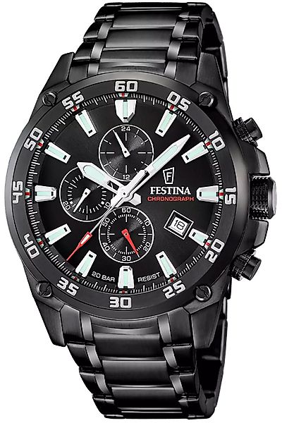 Festina Quarzuhr Schwarz 20 bar günstig online kaufen