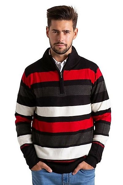 BlauerHafen Strickpullover Herren High-neck Sweater Half günstig online kaufen
