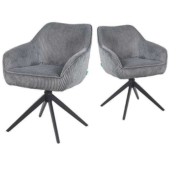 DUBI Möbel Polsterstuhl Mika-Kian 2er-Set, Federkern, günstig online kaufen