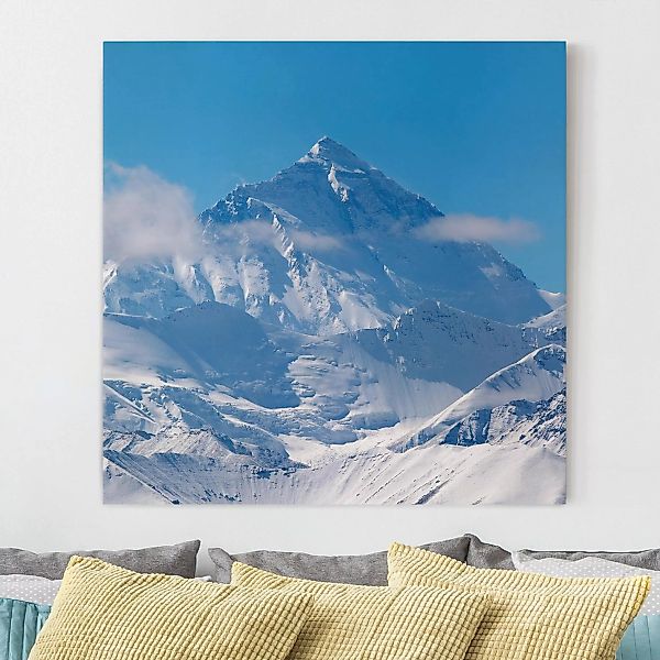 Leinwandbild Berg - Quadrat Mount Everest günstig online kaufen