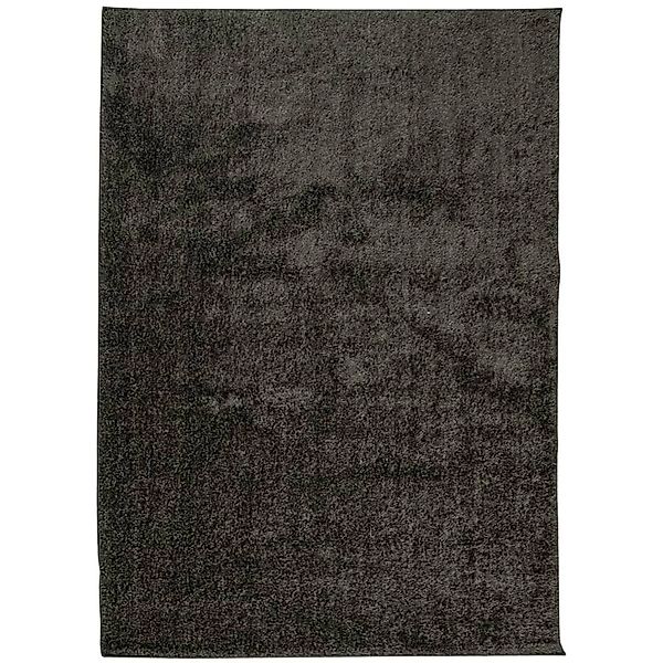 vidaXL Teppich Istan Hochflor Glänzend Anthrazit 200x280 Cm 1933957 günstig online kaufen