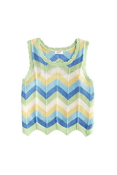 Next Trägertop Pullunder mit Zickzackhäkelmuster aus Baumwolle (1-tlg) günstig online kaufen