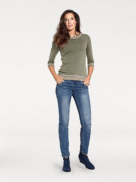 heine Strickpullover Rundhals-Pullover 3/4-Arm Feinstrick günstig online kaufen