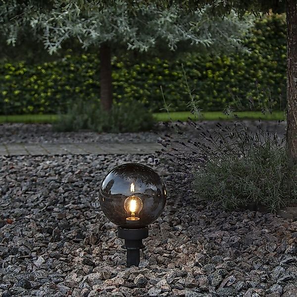 Kugel Orby in Schwarz E27 IP44 200mm günstig online kaufen