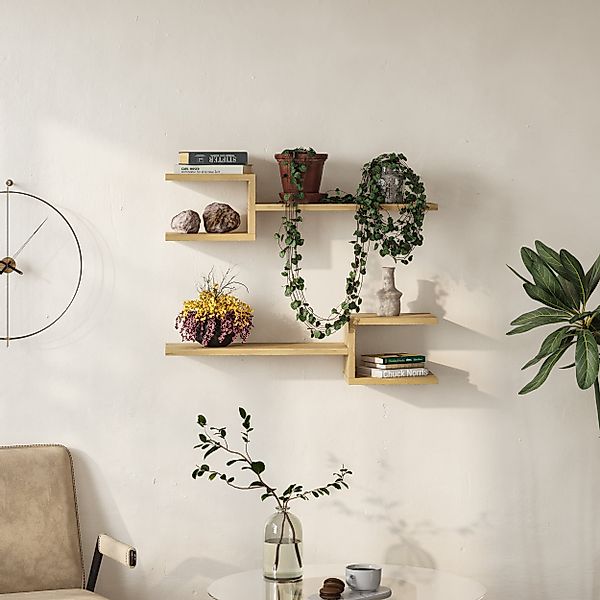 Decortie Bücherregal Fork, Modernes Schwimmendes Regal günstig online kaufen
