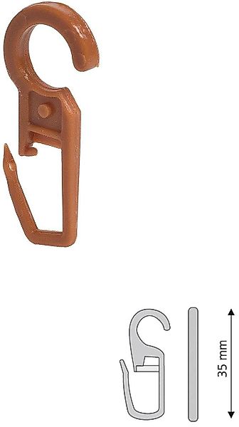 Liedeco Faltenclip, Gardinen, Vorhänge, (Set, 10-St), günstig online kaufen
