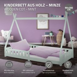 ML-DESIGN Spielbett Hausbett Tipi Zeltbett inkl. günstig online kaufen