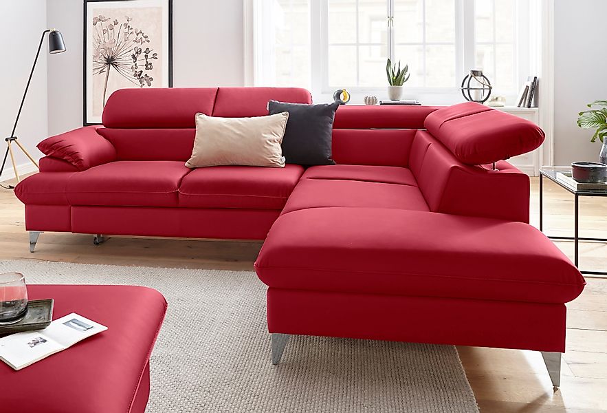 COTTA Ecksofa "Caluso L-Form", mit Kopfteilverstellung, wahlweise mit Bettf günstig online kaufen