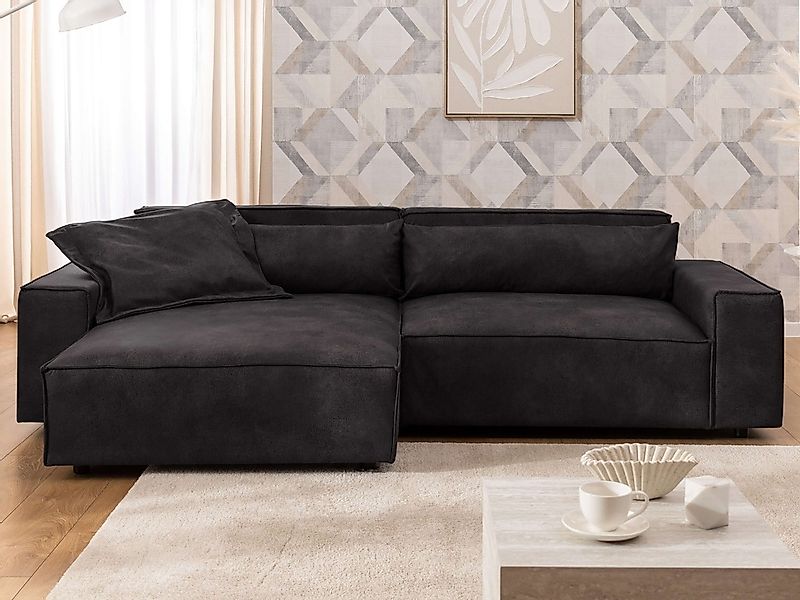 OTTO home Ecksofa "KINLEE Design-Sofa mit Recamiere rechts/links, Maße B/T/ günstig online kaufen