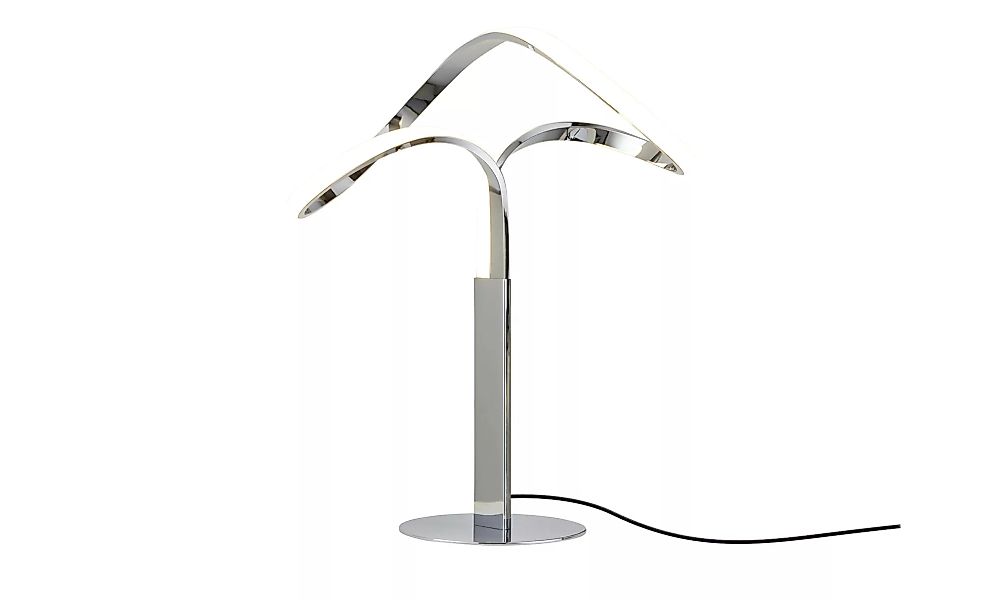KHG LED Tischleuchte 1-flammig - silber - 38 cm - 49 cm - 22 cm - Sconto günstig online kaufen
