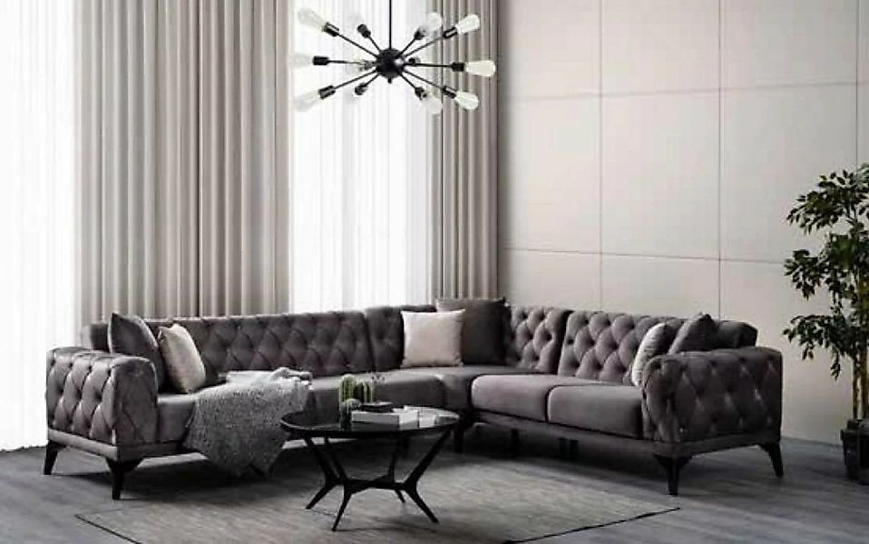 JVmoebel Ecksofa Modernes Sofa Ecksofa Textil Wohnzimmermöbel Sofa L Form G günstig online kaufen