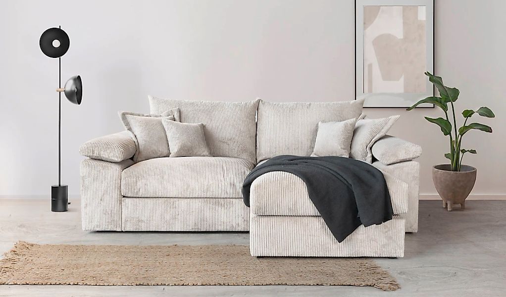 Home affaire Ecksofa "Soft&Cosy XL L-Form - Breite 246 cm", Mega-Sofa, in C günstig online kaufen