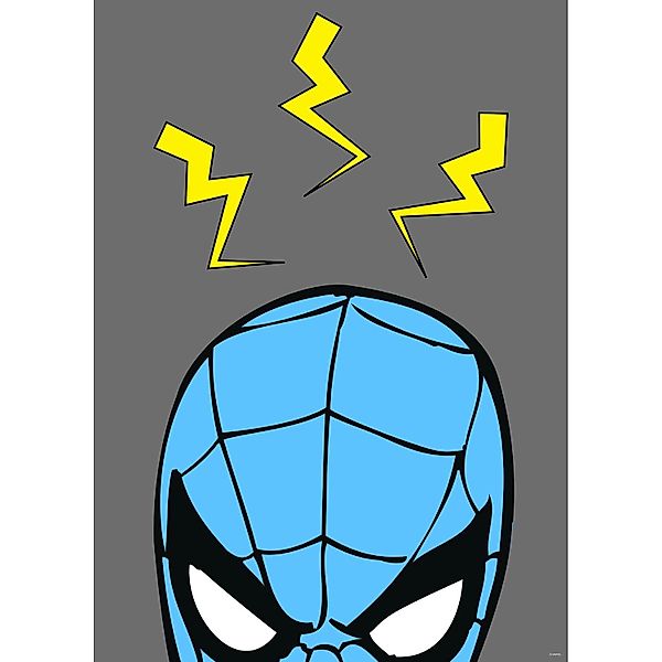 Komar Poster Spider-Man Blau und Grau 30 cm x 40 cm 612846 günstig online kaufen
