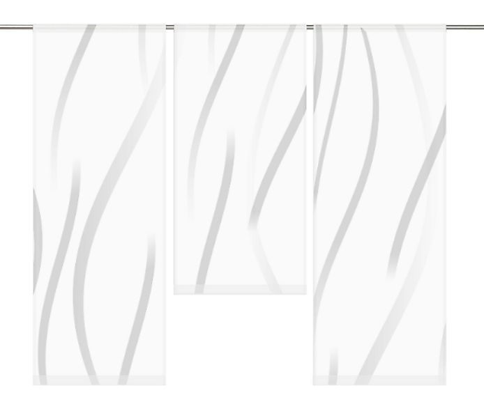 gardinen-for-life Scheibengardine Vertic grey by Mohnblume - Scheibengardin günstig online kaufen