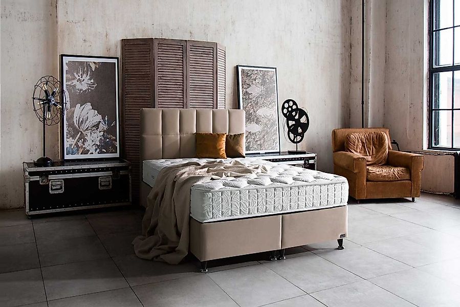BAMBI YATAK Boxspringbett Set, Bambi Golden Prime, Schlafzimmerbett mit Bet günstig online kaufen