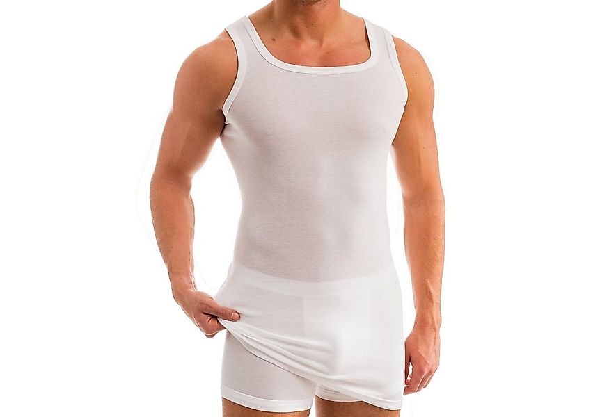 HERMKO Unterhemd 16027 2er Pack Herren extralanges Unterhemd aus Baumwolle günstig online kaufen