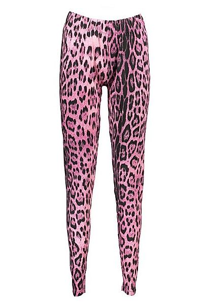 Cavalli Class 5-Pocket-Hose Stylische Damen Leggings Rosa mit Muster und Gu günstig online kaufen