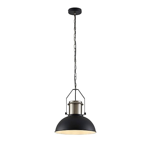 Lindby Pendelleuchte Freitjof 9639313 Vintage Industriell in Schwarz aus Me günstig online kaufen