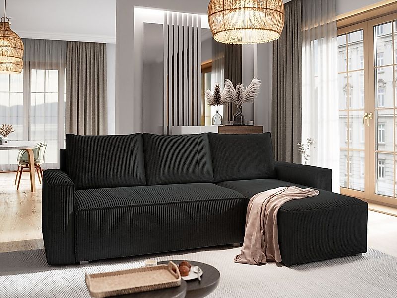 Masseno Ecksofa POTARO mit Schlaffunktion L-Form, Sofa mit Bettkasten günstig online kaufen