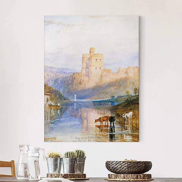 Leinwandbild Kunstdruck - Hochformat William Turner - Norham Castle günstig online kaufen