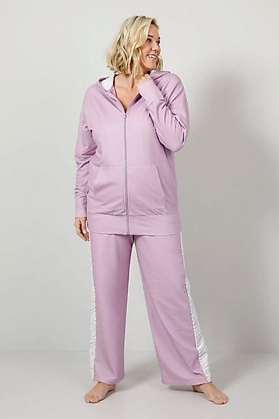 Ulla Popken Sweatjacke Sweatjacke Kapuze Kängurutasche Langarm günstig online kaufen