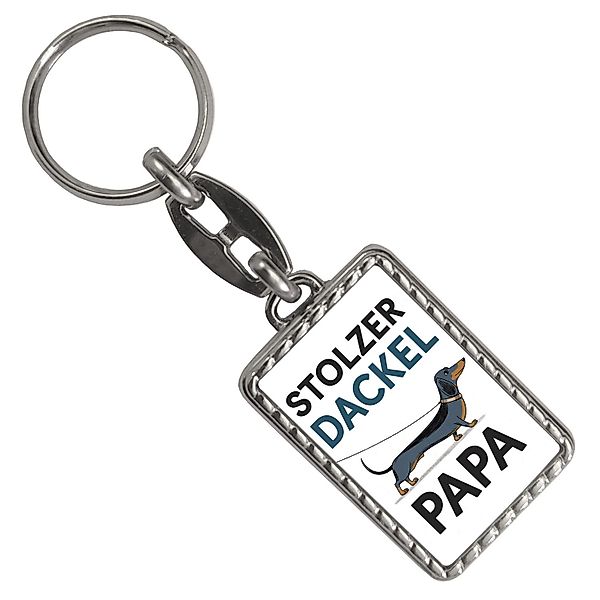 speecheese Schlüsselanhänger Stolzer Dackel Papa Schlüsselanhänger günstig online kaufen