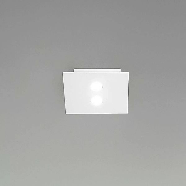 ICONE Slim - kleine LED-Deckenleuchte 2-fl. weiß günstig online kaufen