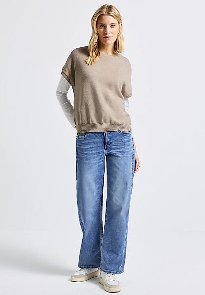 STREET ONE Kurzarmpullover, aus Feinstrick günstig online kaufen