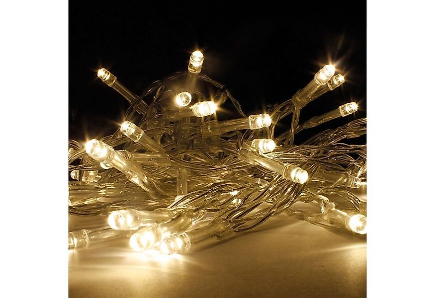 Mojawo Lichtervorhang 10er LED Outdoor Lichterkette Drahtlichterkette warmw günstig online kaufen