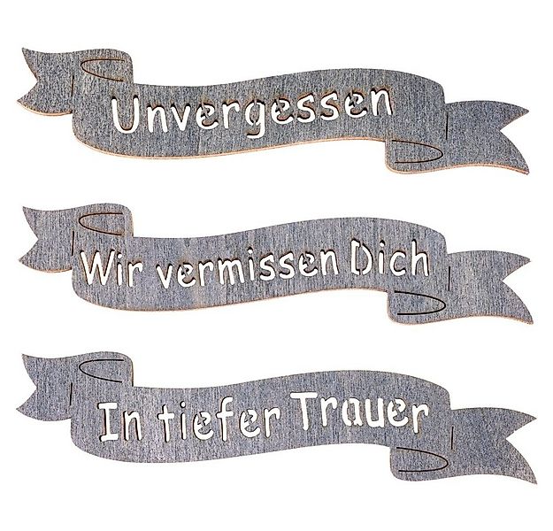 matches21 HOME & HOBBY Dekofigur Banderole für Trauergeschenke Deko Grabges günstig online kaufen