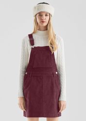 QS Minikleid Kleid Mini-Latzkleid aus Cord günstig online kaufen