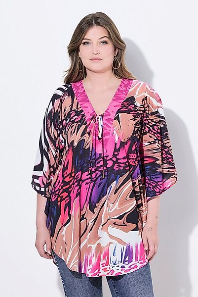 MIAMODA Longbluse Blusenkaftan Loose Fit Allovermuster günstig online kaufen