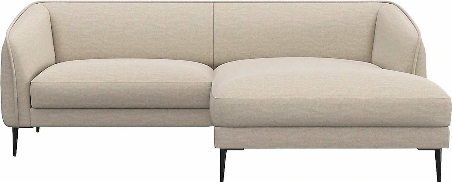 FLEXLUX Ecksofa "Belle Designsofa, bequem durch Kaltschaum im Sitz, OTTOs C günstig online kaufen