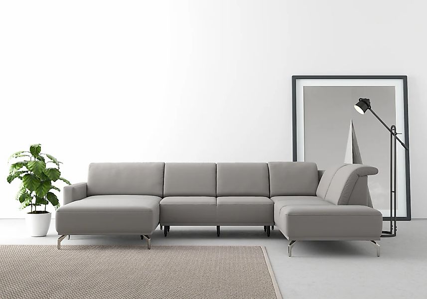 sit&more Wohnlandschaft "Bailando U-Form" wahlweise mit Kopfteilverstellung günstig online kaufen