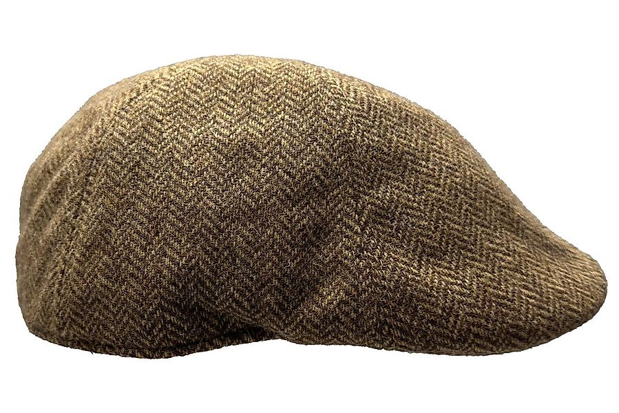 Fiebig Flat Cap 6-Panel Wool Herringbone Fischgrat Cap günstig online kaufen