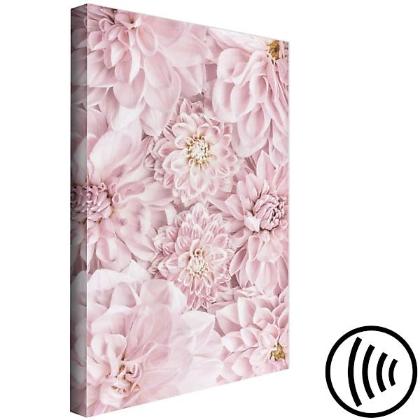 Wandbild Blumenkopfschmuck - ein Blumenstrauß aus frischen, rosa Pflanzen X günstig online kaufen