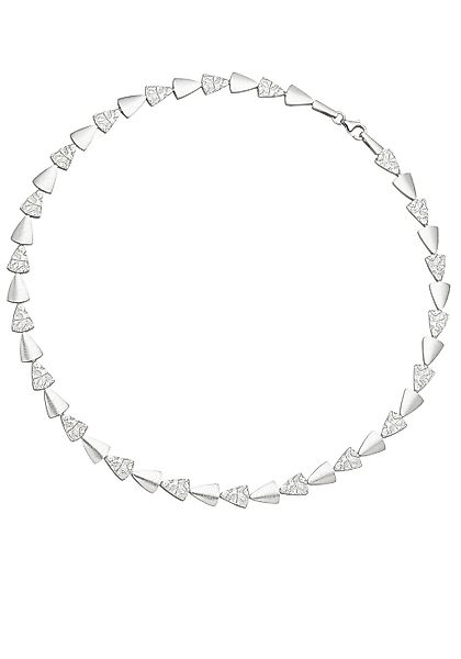 JOBO Kette ohne Anhänger "Halskette mit Dreiecken", 925 Silber gehämmert 45 günstig online kaufen