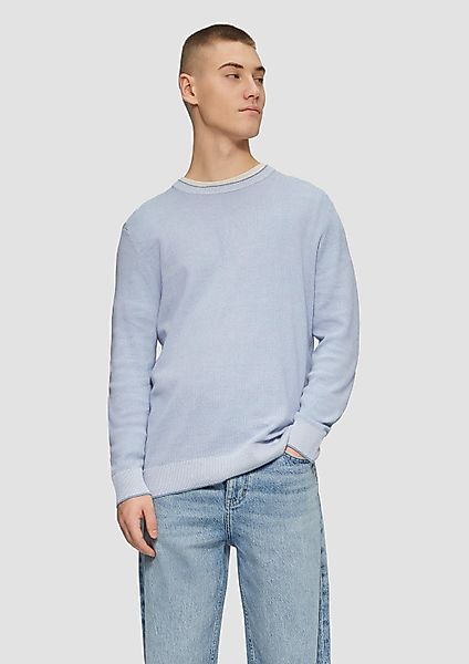 QS Longpullover Strickpullover Strickpullover in Melange-Optik günstig online kaufen