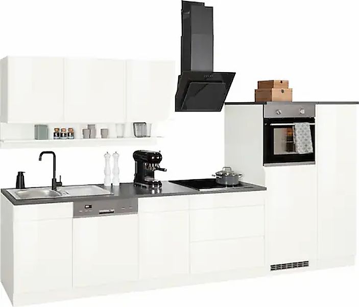 HELD MÖBEL Küchenzeile »Virginia«, Breite 350 cm, ohne E-Geräte günstig online kaufen