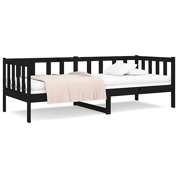 vidaXL Tagesbett Schwarz 90x190 cm Massivholz Kiefer1273227 günstig online kaufen