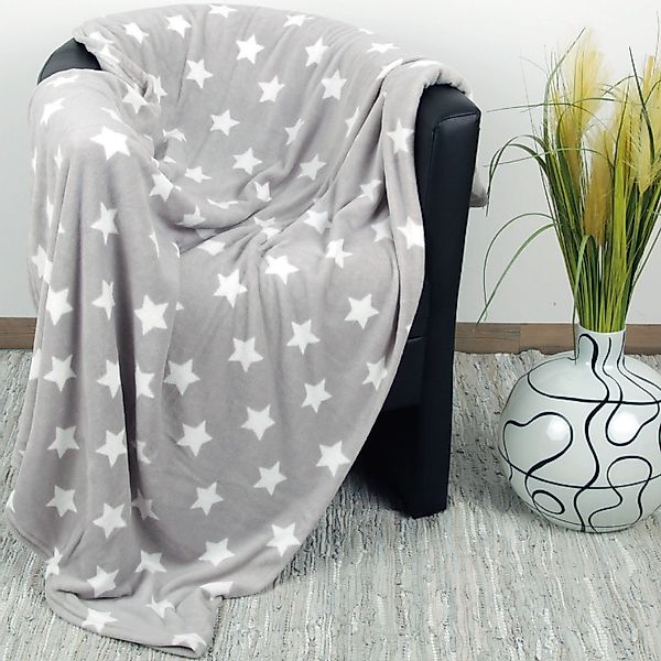 Wohndecke Sterne, Bestlivings, Kuscheldecke XXL Flauschdecke günstig online kaufen