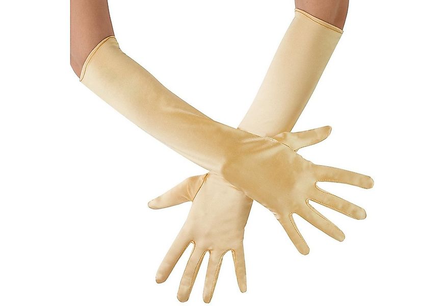 dressforfun Kostüm Lange Satin-Handschuhe, Edle Satin-Handschuhe in Einheit günstig online kaufen