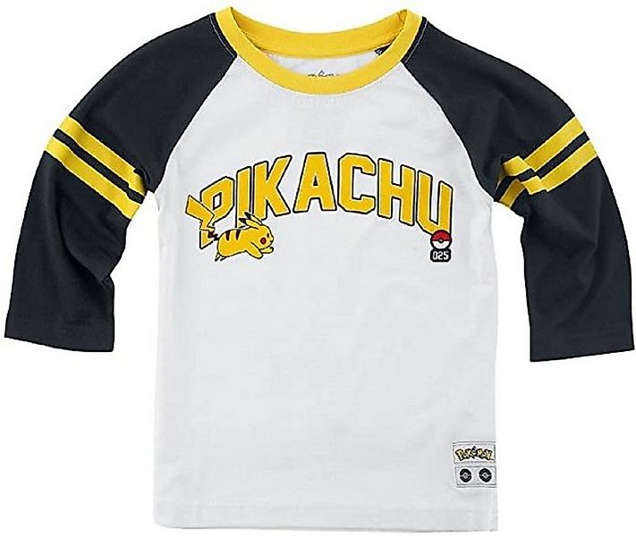 DIFUZED Longsleeve Pokémon - Running Pika - Girls 3/4 Sleeve T-shirt White günstig online kaufen