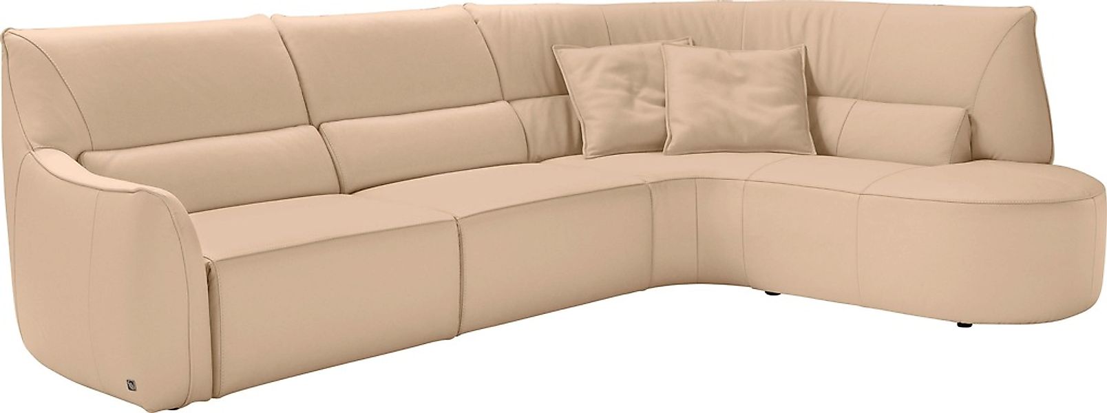 Egoitaliano Ecksofa "Puffy, extravagant & edel, Retro Designsofa, hoher Sit günstig online kaufen