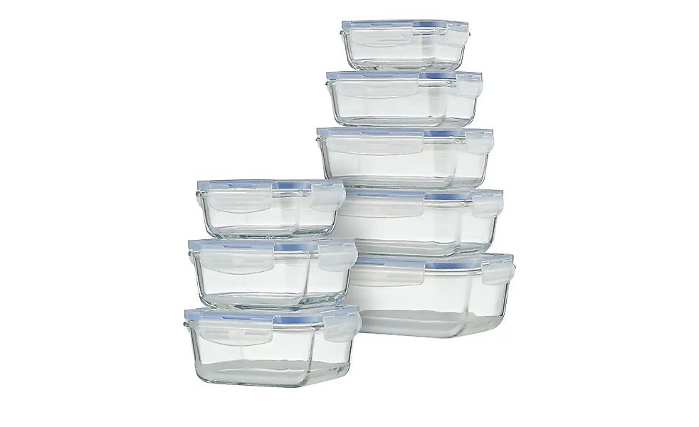 KHG Aufbewahrungsdosenset 8-teilig   ¦ transparent/klar ¦ Kunststoff ¦ Maße günstig online kaufen